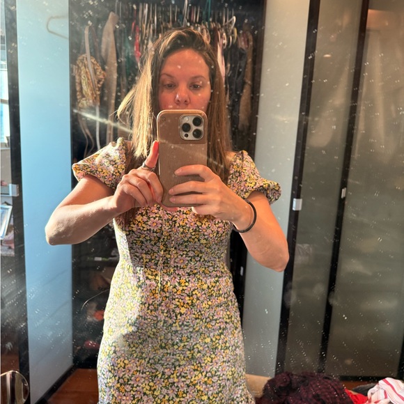 Sanctuary Floral Mini Dress - Black, Yellow, Pink - Picture 3 of 5